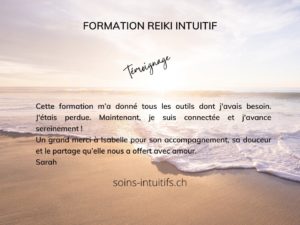 Formation Reiki Intuitif – témoignage – 2022-2